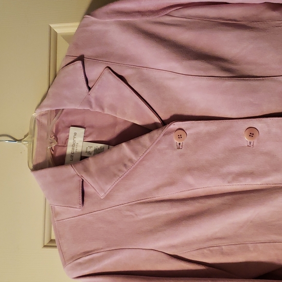 NWT Liz Claiborne Petite Lilac Suede Jacket Size PS - Picture 2 of 7